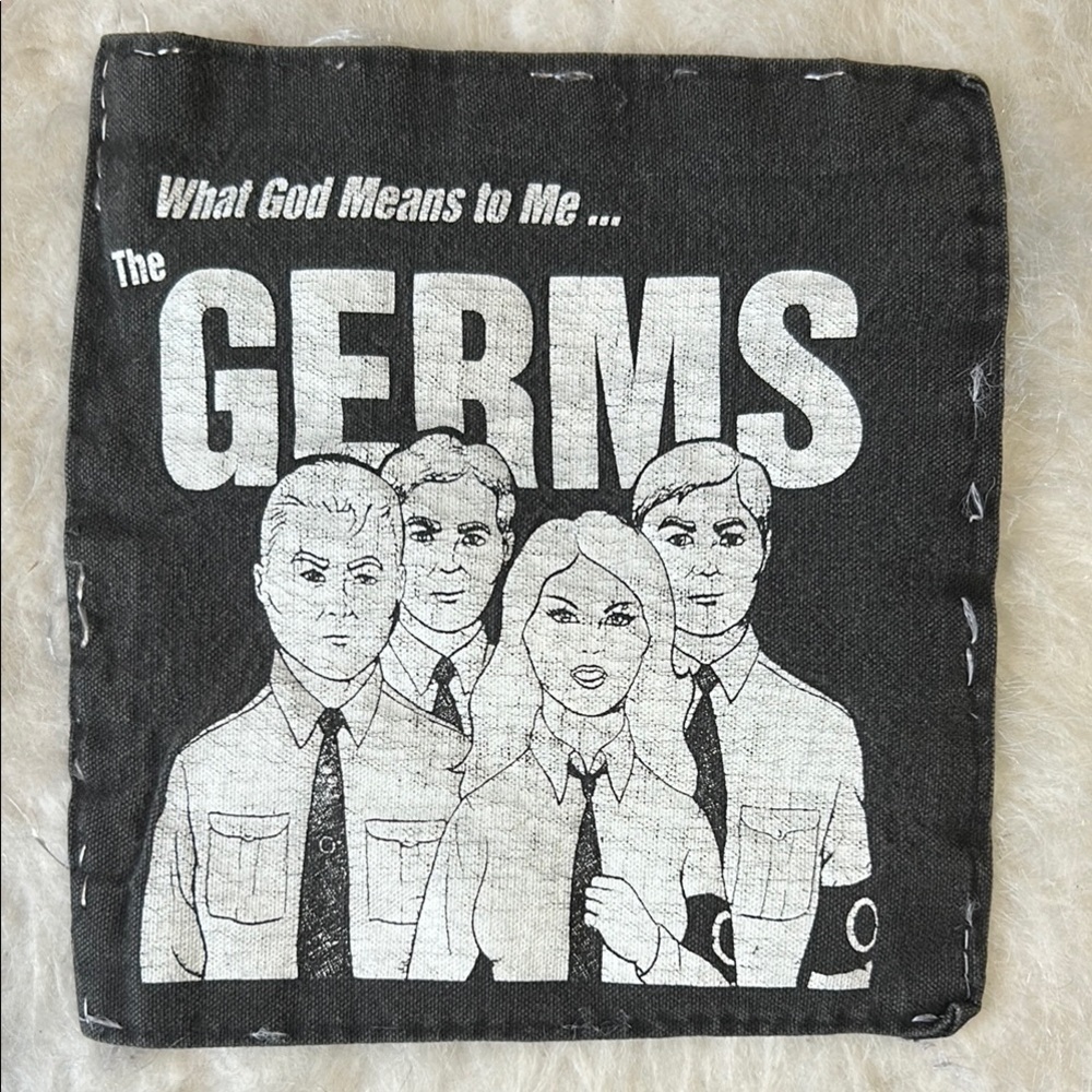 The Germs 12 x 12 back patch.